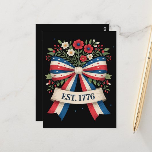 Amerika 250ste verjaardag briefkaart (Voorkant / Achterkant in situ)