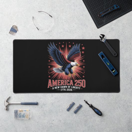 Amerika 250ste verjaardag bureaumat (Werkstation)