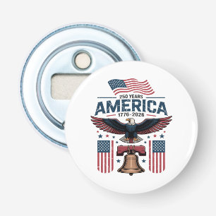 Amerika 250ste verjaardag button flesopener
