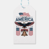 Amerika 250ste verjaardag cadeaulabel (Achterkant)