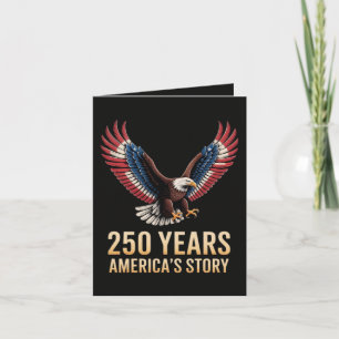 Amerika 250ste verjaardag feestdagen kaart