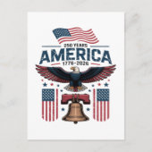 Amerika 250ste verjaardag feestdagenkaart (Voorkant)