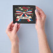 Amerika 250ste verjaardag flyer (Hand)