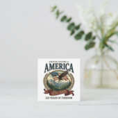 Amerika 250ste verjaardag informatiekaartje (Staand voorkant)