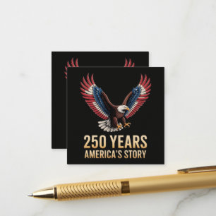 Amerika 250ste verjaardag informatiekaartje