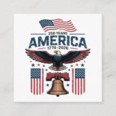 Amerika 250ste verjaardag informatiekaartje (Achterkant)