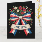 Amerika 250ste verjaardag kaart (Gele Bloem)