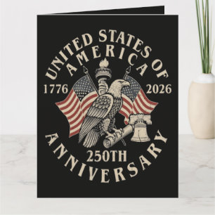 Amerika 250ste verjaardag kaart