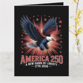 Amerika 250ste verjaardag  kaart (Gele Bloem)