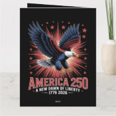 Amerika 250ste verjaardag  kaart (Achterkant)
