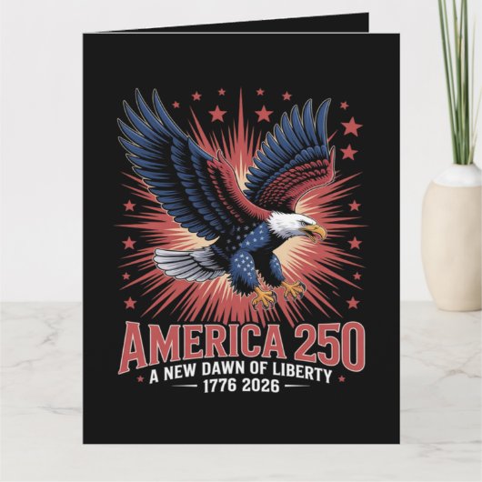 Amerika 250ste verjaardag  kaart (Voorkant)