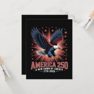 Amerika 250ste verjaardag  kaart