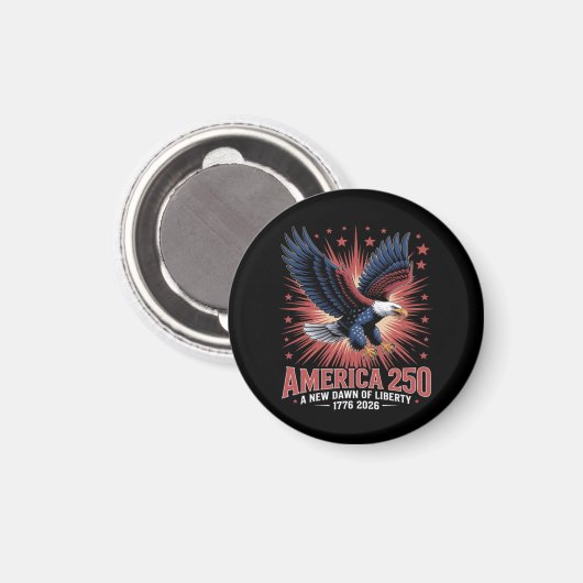 Amerika 250ste verjaardag magneet (Voorkant / Achterkant)