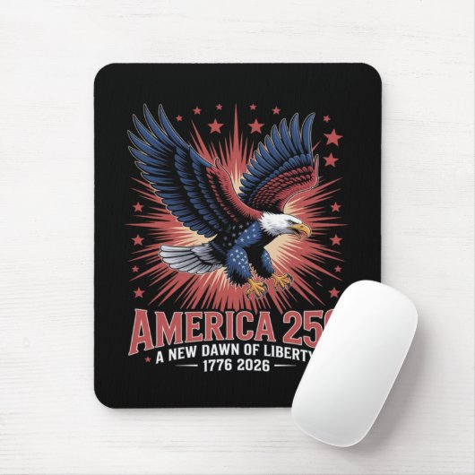 Amerika 250ste verjaardag muismat (Met muis)