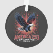 Amerika 250ste verjaardag ornament (achterkant)
