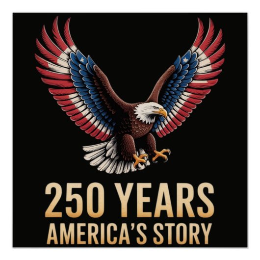 Amerika 250ste verjaardag perfect poster (Voorkant)