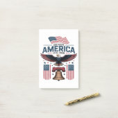 Amerika 250ste verjaardag post-it® notes (Op bureau)