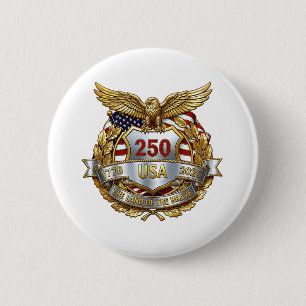 Amerika 250ste verjaardag ronde button 5,7 cm