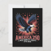 Amerika 250ste verjaardag save the date (Voorkant)