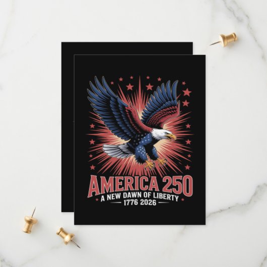 Amerika 250ste verjaardag save the date (Voorkant / Achterkant in situ)