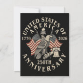 Amerika 250ste verjaardag save the date (Achterkant)