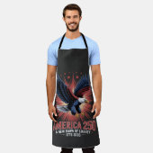 Amerika 250ste verjaardag schort (Gedragen)