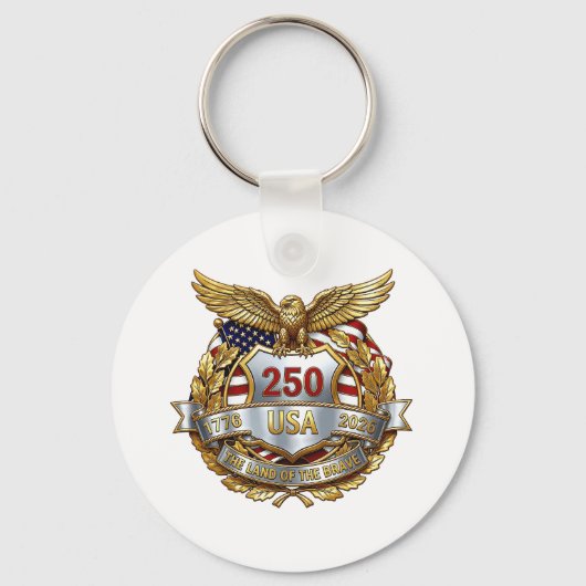Amerika 250ste verjaardag sleutelhanger (Voorkant)