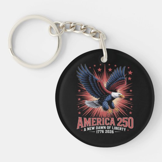 Amerika 250ste verjaardag  sleutelhanger (Voorkant)