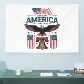 Amerika 250ste verjaardag spandoek (Beurs)