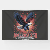 Amerika 250ste verjaardag spandoek (Horizontaal)