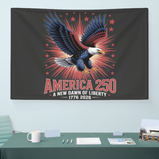 Amerika 250ste verjaardag spandoek (Beurs)