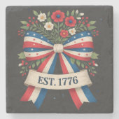 Amerika 250ste verjaardag stenen onderzetter (Voorkant)