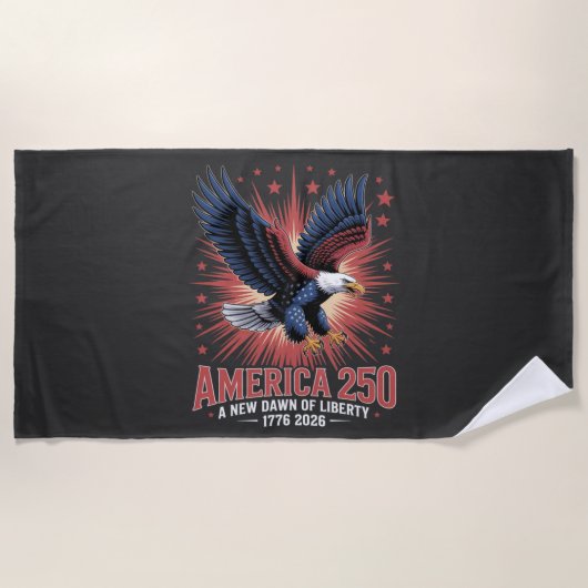 Amerika 250ste verjaardag strandlaken (Voorkant)