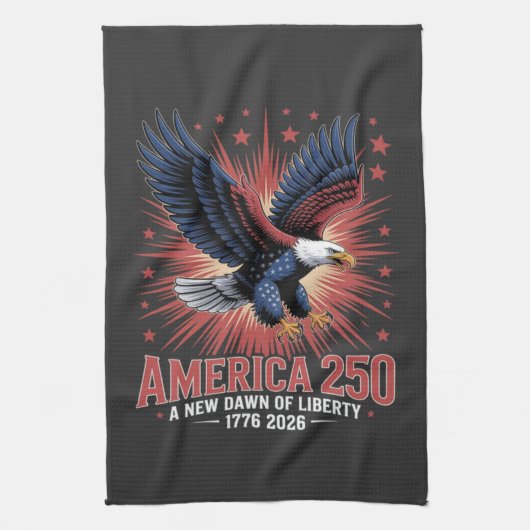 Amerika 250ste verjaardag theedoek (Verticaal)
