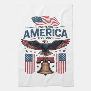 Amerika 250ste verjaardag theedoek