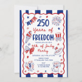 Amerika 250ste verjaardag uitnodiging template (Voorkant)