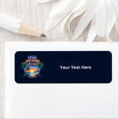 Amerika 250ste verjaardag USA Palm Beach Etiket (Insitu)