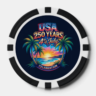 Amerika 250ste verjaardag USA Palm Beach Poker Chips