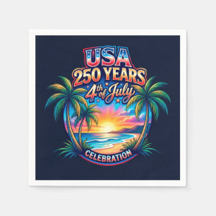 Amerika 250ste verjaardag USA Palm Beach Servet