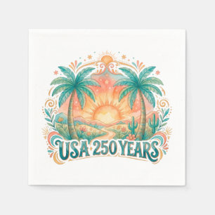 Amerika 250ste verjaardag USA Palm Beach Servet
