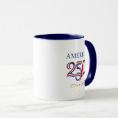 Amerika 250ste Verjaardag Viering Cadeau Mok (Voorkant rechts)