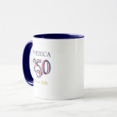 Amerika 250ste Verjaardag Viering Cadeau Mok (Voorkant links)