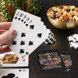 Amerika 250ste verjaardag VS 1776 2026 Pokerkaarten