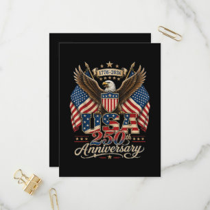 Amerika 250ste verjaardag VS 1776 2026 Uitnodiging Briefkaart