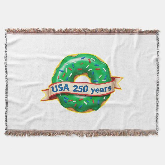 Amerika 250ste verjaardag VS met zoete donut Deken (Voorkant)