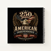 Amerika 250ste verjaardag VS Notitieboek (Achterkant)