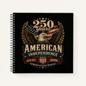 Amerika 250ste verjaardag VS Notitieboek (Voorkant)