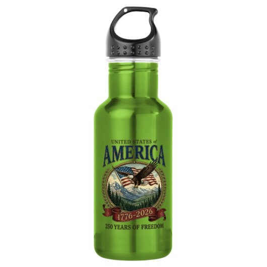 Amerika 250ste verjaardag waterfles (Voorkant)