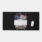 Amerika 250ste verjaardagsvliegtuig bureaumat (Keyboard & Muis)