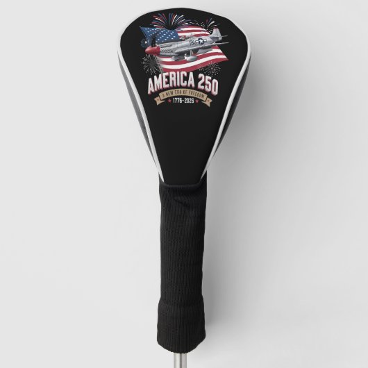 Amerika 250ste verjaardagsvliegtuig golfheadcover (Voorkant)